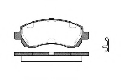 264702 ROADHOUSE Комплект тормозных колодок, дисковый тормоз