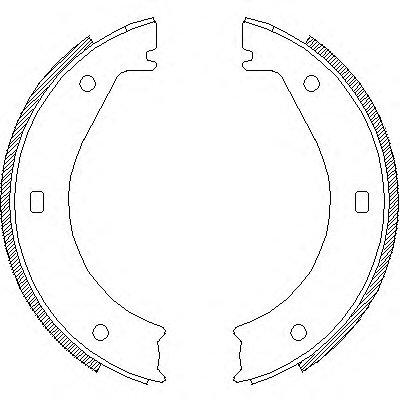 Комплект тормозных колодок, стояночная тормозная система REMSA купить