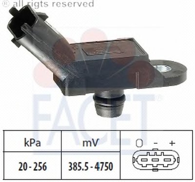 103055 FACET Датчик давления воздуха, высотный корректор; Датчик, давление во впускном газопроводе