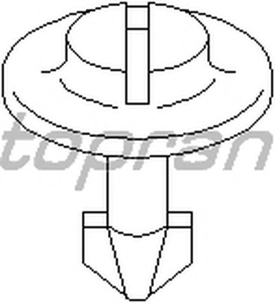 111111 TOPRAN Пружинный зажим