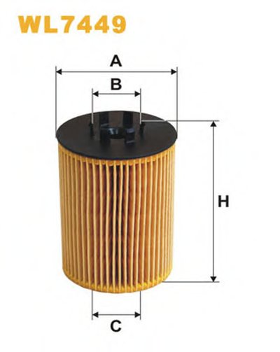 WL7449 WIX FILTERS Масляный фильтр