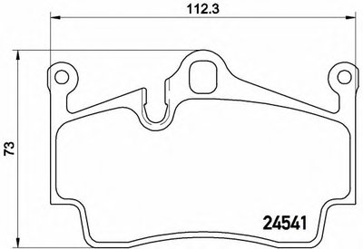 P65028 BREMBO Комплект тормозных колодок, дисковый тормоз