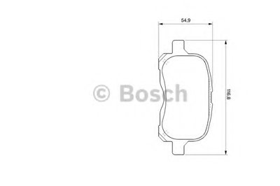 0986424692 BOSCH Комплект тормозных колодок, дисковый тормоз