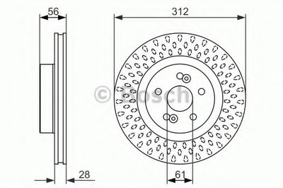 0986479723 BOSCH Тормозной диск