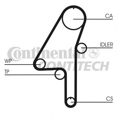 CT1010 CONTITECH Ремень ГРМ