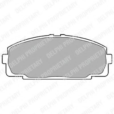 LP989 DELPHI Комплект тормозных колодок, дисковый тормоз