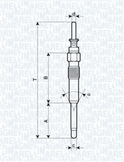 062900023304 MAGNETI MARELLI Свеча накаливания