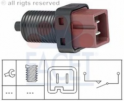 Выключатель фонаря сигнала торможения; Выключатель, привод сцепления (Tempomat) FACET купить