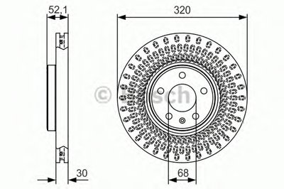 0986479C49 BOSCH Тормозной диск