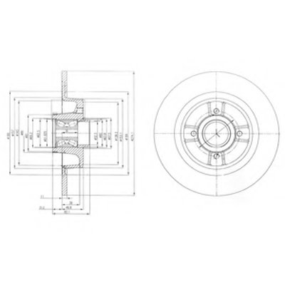 BG9029RS DELPHI Тормозной диск