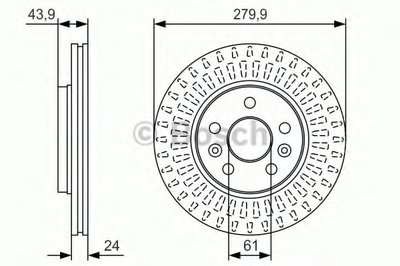 0986479S66 BOSCH Тормозной диск