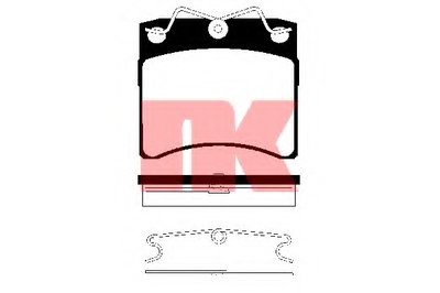 224721 NK Комплект тормозных колодок, дисковый тормоз