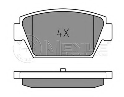 0252112514 MEYLE Комплект тормозных колодок, дисковый тормоз