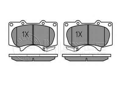 0252402417W MEYLE Комплект тормозных колодок, дисковый тормоз