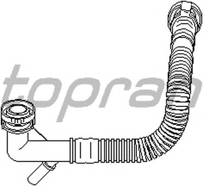 501417 TOPRAN Шланг, воздухоотвод крышки головки цилиндра