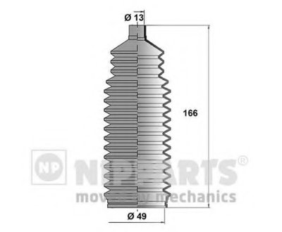 J2840900 NIPPARTS Комплект пылника, рулевое управление