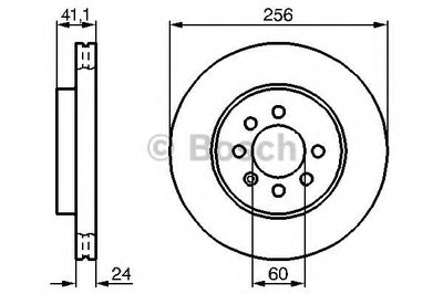 0986478286 BOSCH Тормозной диск