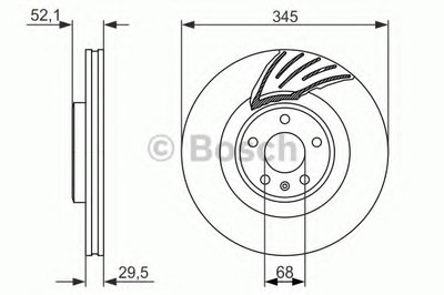 0986479590 BOSCH Тормозной диск