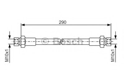 1987476061 BOSCH Тормозной шланг