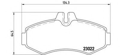 P50031 BREMBO Комплект тормозных колодок, дисковый тормоз