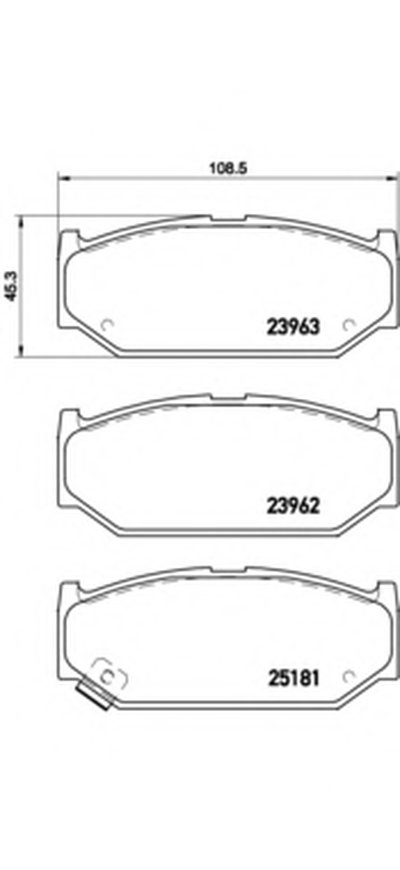 P79023 BREMBO Комплект тормозных колодок, дисковый тормоз