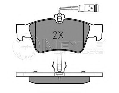 0252333416 MEYLE Комплект тормозных колодок, дисковый тормоз