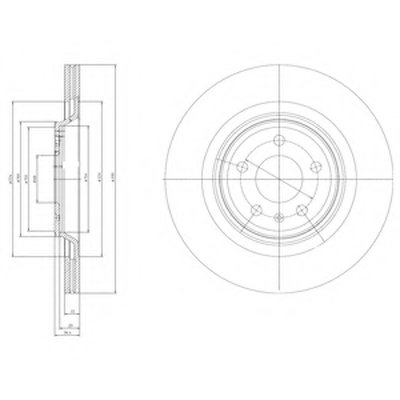 BG4078 DELPHI Тормозной диск