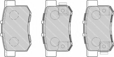 FDB1679 FERODO Комплект тормозных колодок, дисковый тормоз