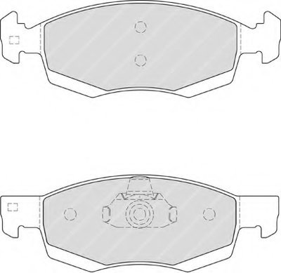 FDB4035 FERODO Комплект тормозных колодок, дисковый тормоз