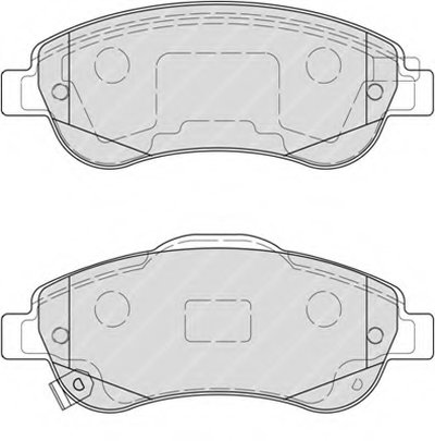 FDB4228 FERODO Комплект тормозных колодок, дисковый тормоз