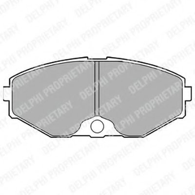 LP1058 DELPHI Комплект тормозных колодок, дисковый тормоз