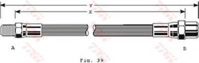 PHB125 TRW Тормозной шланг