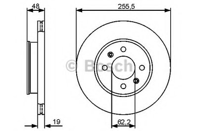 0986479459 BOSCH Тормозной диск