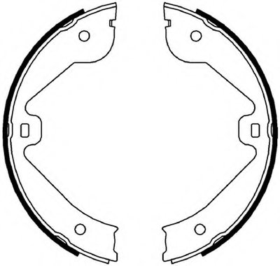 FSB4000 FERODO Комплект тормозных колодок, стояночная тормозная система