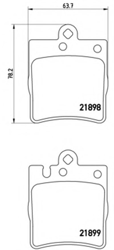 P50033 BREMBO Комплект тормозных колодок, дисковый тормоз