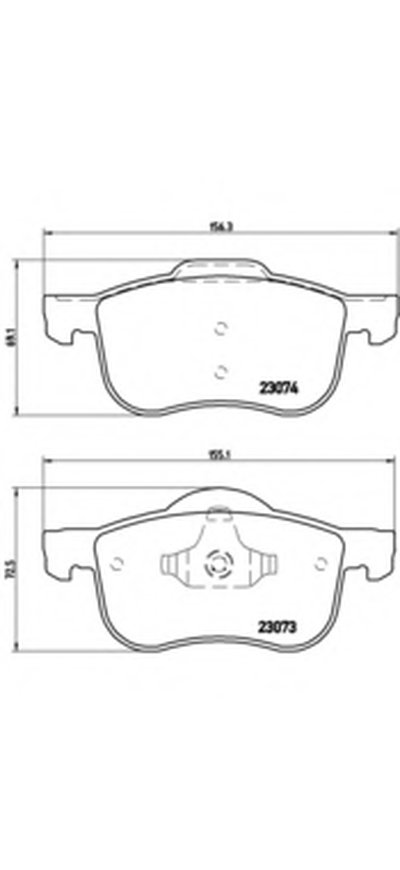 Комплект тормозных колодок, дисковый тормоз BREMBO купить