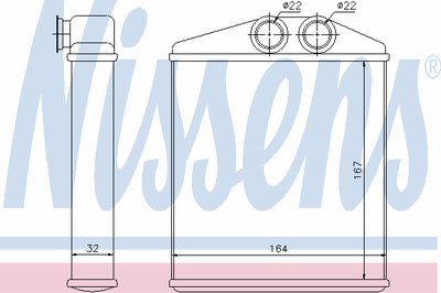 Теплообменник, отопление салона NISSENS купить