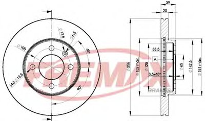 BD3790 FREMAX Тормозной диск